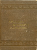 NYSL Decorative Cover: American newspaper catalogue.