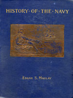NYSL Decorative Cover: History of the United States Navy from 1775 to 1893.